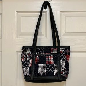 Donna Sharp Katie Shoulder Bag- 10"H x 15"W x 5"D, strap 12” drop
